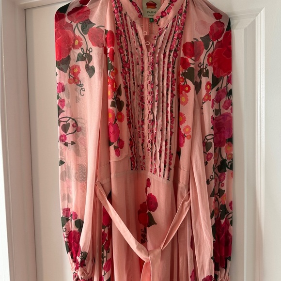 Farm Rio: HEART IVY SCARF LIGHT PINK MAXI DRESS - Picture 11 of 11